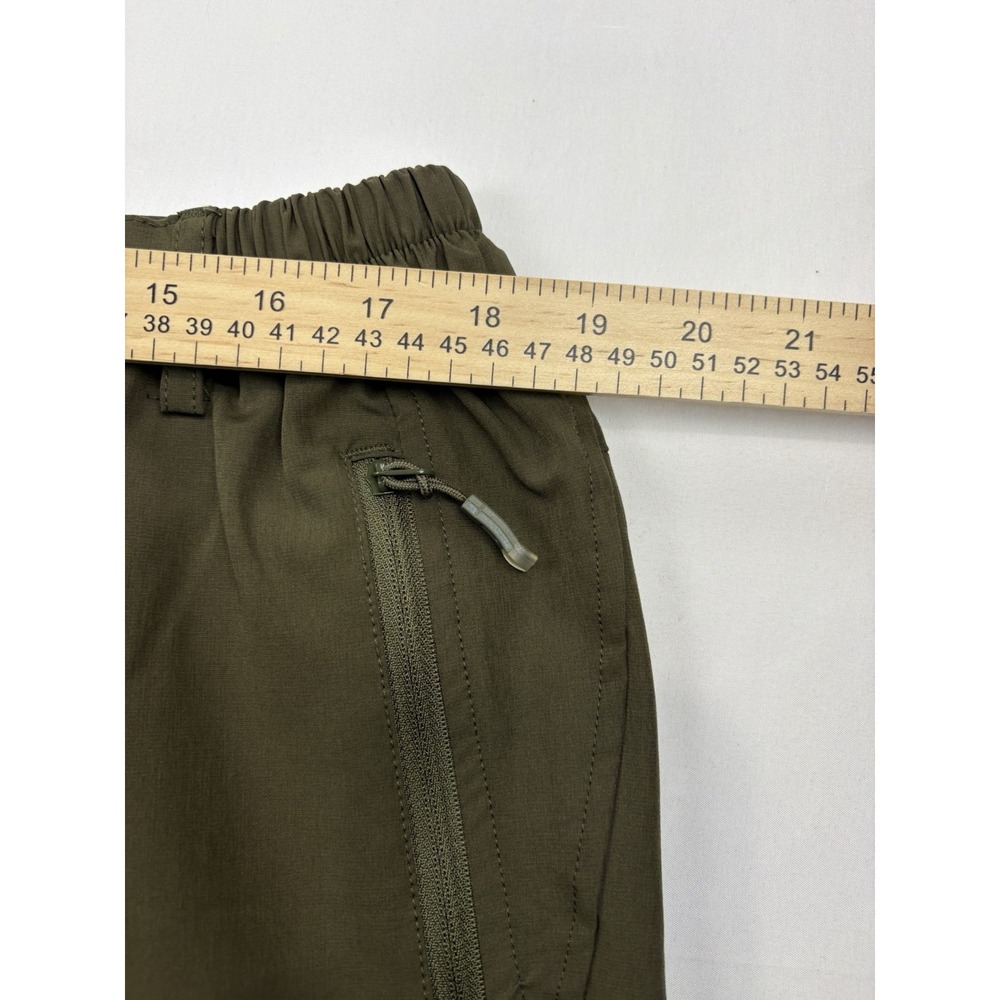 Postropaky Pants Mens 36 Green Cargo Elastic Waist Lightweight Nylon - Picture 11 of 16